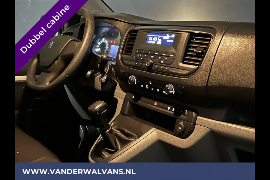 Peugeot Expert 2.0 BlueHDI 123pk L3H1 Dubbele Cabine Euro6 Airco | 2x zijdeur | 2500kg Trekhaak | 5-Zits Cruisecontrol, Parkeersensoren