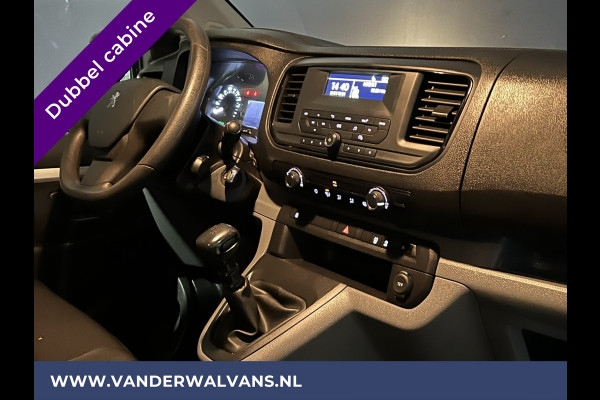 Peugeot Expert 2.0 BlueHDI 123pk L3H1 Dubbele Cabine Euro6 Airco | 2x zijdeur | 2500kg Trekhaak | 5-Zits Cruisecontrol, Parkeersensoren