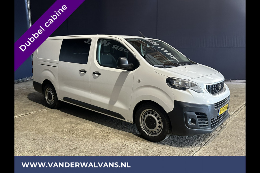 Peugeot Expert 2.0 BlueHDI 123pk L3H1 Dubbele Cabine Euro6 Airco | 2x zijdeur | 2500kg Trekhaak | 5-Zits Cruisecontrol, Parkeersensoren