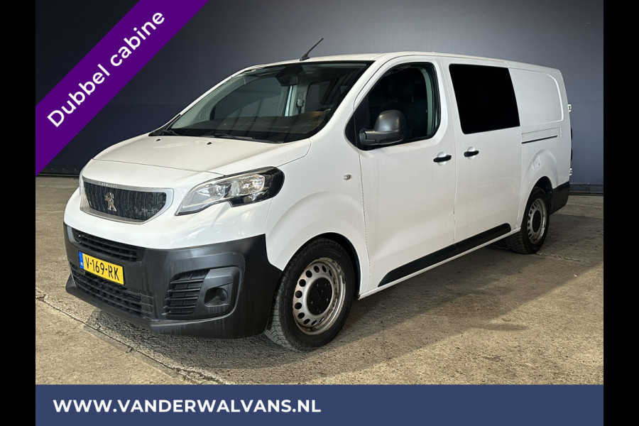 Peugeot Expert 2.0 BlueHDI 123pk L3H1 Dubbele Cabine Euro6 Airco | 2x zijdeur | 2500kg Trekhaak | 5-Zits Cruisecontrol, Parkeersensoren