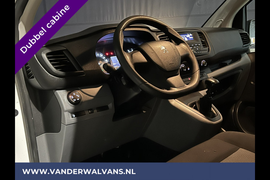 Peugeot Expert 2.0 BlueHDI 123pk L3H1 Dubbele Cabine Euro6 Airco | 2x zijdeur | 2500kg Trekhaak | 5-Zits Cruisecontrol, Parkeersensoren