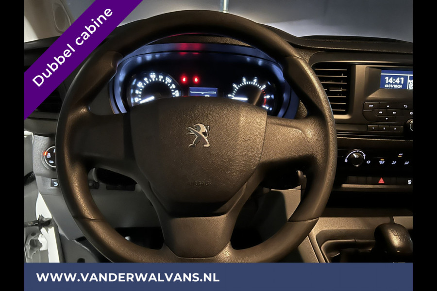 Peugeot Expert 2.0 BlueHDI 123pk L3H1 Dubbele Cabine Euro6 Airco | 2x zijdeur | 2500kg Trekhaak | 5-Zits Cruisecontrol, Parkeersensoren