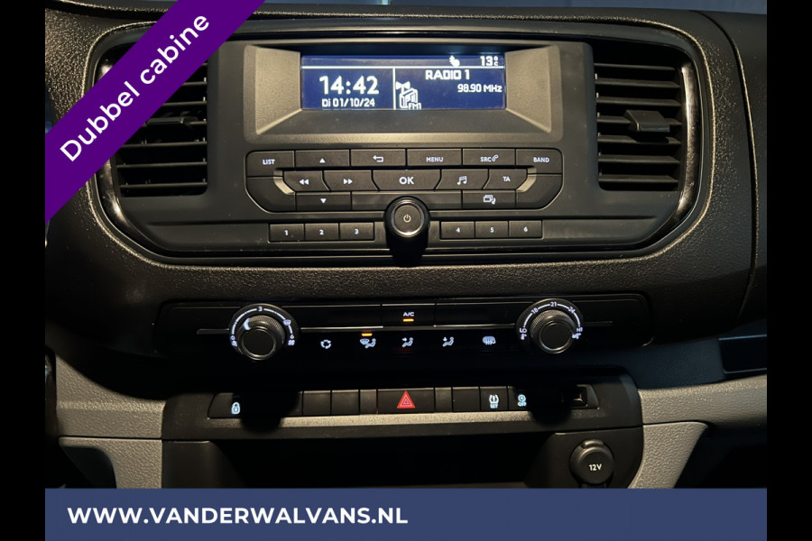 Peugeot Expert 2.0 BlueHDI 123pk L3H1 Dubbele Cabine Euro6 Airco | 2x zijdeur | 2500kg Trekhaak | 5-Zits Cruisecontrol, Parkeersensoren