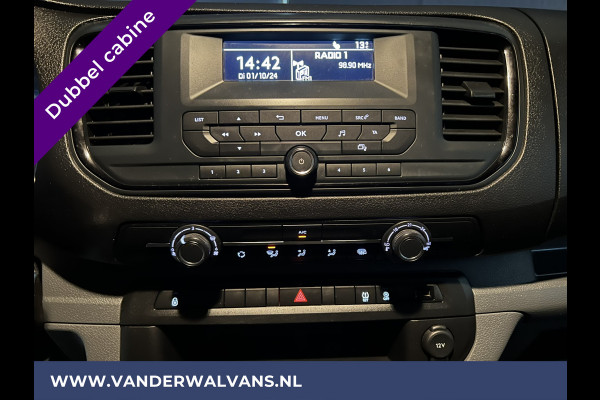Peugeot Expert 2.0 BlueHDI 123pk L3H1 Dubbele Cabine Euro6 Airco | 2x zijdeur | 2500kg Trekhaak | 5-Zits Cruisecontrol, Parkeersensoren