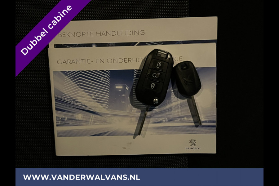 Peugeot Expert 2.0 BlueHDI 123pk L3H1 Dubbele Cabine Euro6 Airco | 2x zijdeur | 2500kg Trekhaak | 5-Zits Cruisecontrol, Parkeersensoren