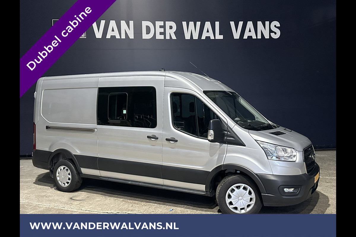 Ford Transit 2.0 TDCI 130pk L3H2 Dubbele cabine Euro6 Airco | 5-Zits | 2500kg Trekhaak | LED | Cruisecontrol Parkeersensoren, verwarmde voorruit Ford Transit 2.0 TDCI 130pk L3H2 Dubbele cabine Euro6 Airco | 5-Zits | 2500kg Trekhaak | LED | Cruisecontrol Parkeersensoren, verwarmde voorruit