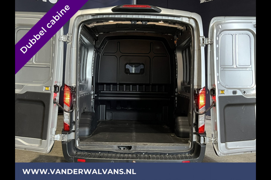 Ford Transit 2.0 TDCI 130pk L3H2 Dubbele cabine Euro6 Airco | 5-Zits | 2500kg Trekhaak | LED | Cruisecontrol Parkeersensoren, verwarmde voorruit