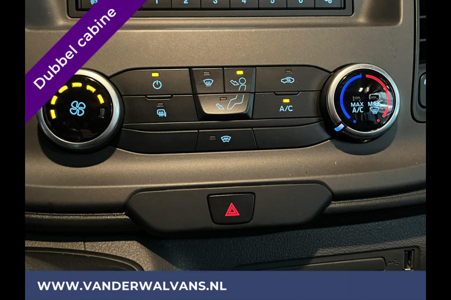 Ford Transit 2.0 TDCI 130pk L3H2 Dubbele cabine Euro6 Airco | 5-Zits | 2500kg Trekhaak | LED | Cruisecontrol Parkeersensoren, verwarmde voorruit