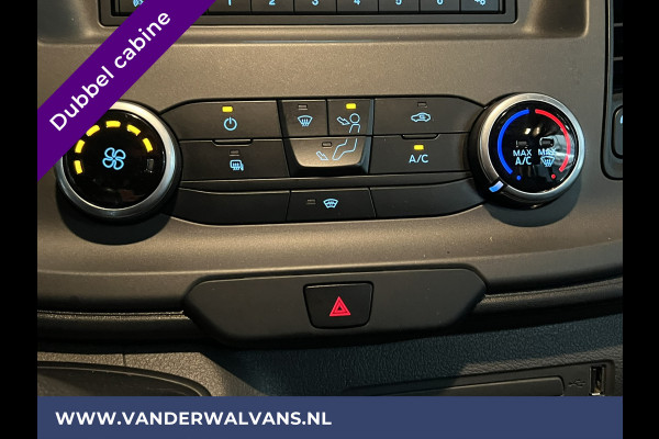 Ford Transit 2.0 TDCI 130pk L3H2 Dubbele cabine Euro6 Airco | 5-Zits | 2500kg Trekhaak | LED | Cruisecontrol Parkeersensoren, verwarmde voorruit