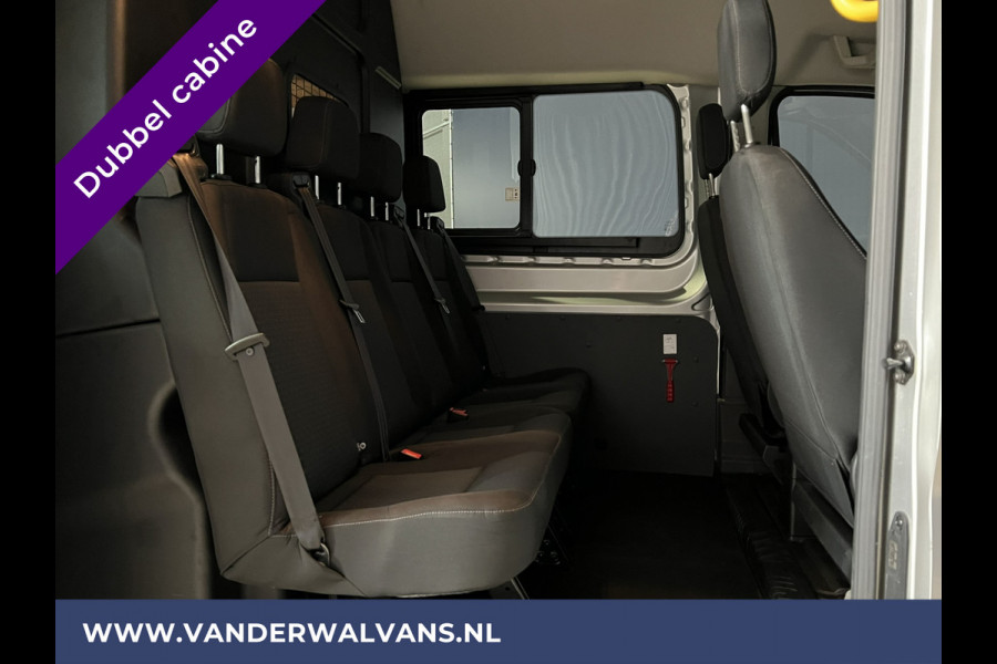 Ford Transit 2.0 TDCI 130pk L3H2 Dubbele cabine Euro6 Airco | 5-Zits | 2500kg Trekhaak | LED | Cruisecontrol Parkeersensoren, verwarmde voorruit