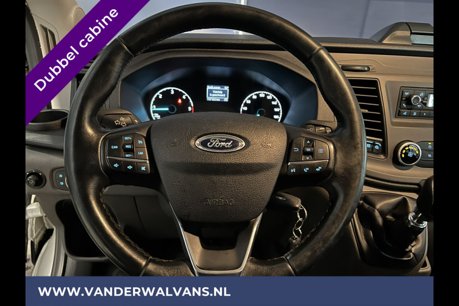 Ford Transit 2.0 TDCI 130pk L3H2 Dubbele cabine Euro6 Airco | 5-Zits | 2500kg Trekhaak | LED | Cruisecontrol Parkeersensoren, verwarmde voorruit