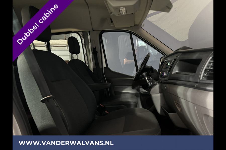 Ford Transit 2.0 TDCI 130pk L3H2 Dubbele cabine Euro6 Airco | 5-Zits | 2500kg Trekhaak | LED | Cruisecontrol Parkeersensoren, verwarmde voorruit