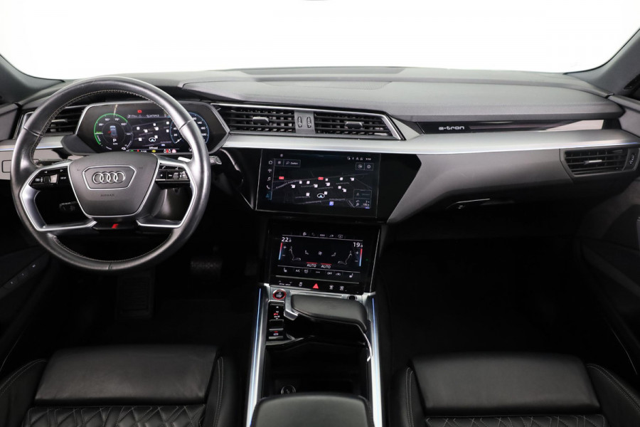 Audi e-tron S quattro 95 kWh 503pk | Panoramadak | Lederen bekleding "Valcona" | B&O Soundsystem | Elektrisch vertelbare voorstoelen met memory