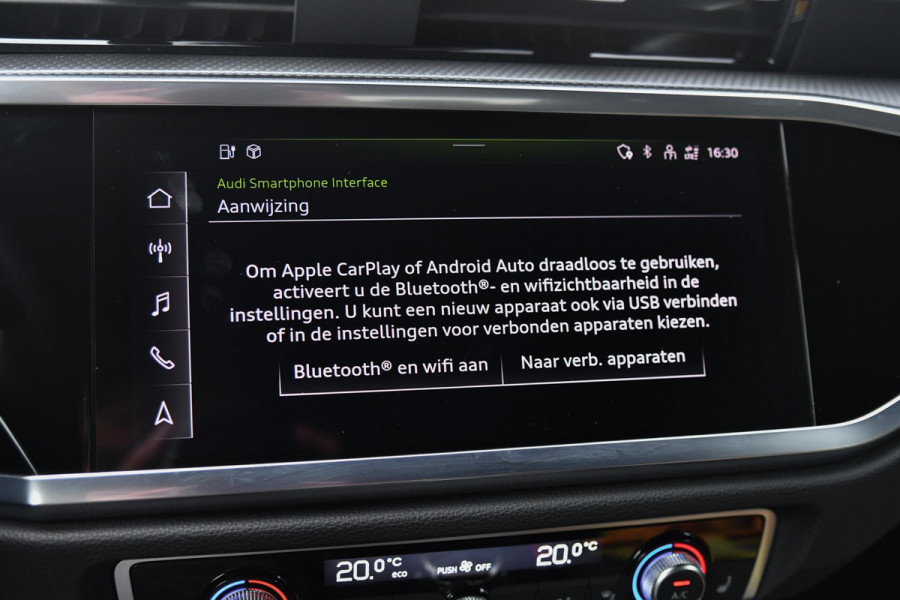 Audi Q3 Sportback 45 TFSI e 3x S-Line. Pano, ACC, Keyless, Sfeer, Dodeh, Camera, Matrix, 20'', Trekhaak, CarPlay!