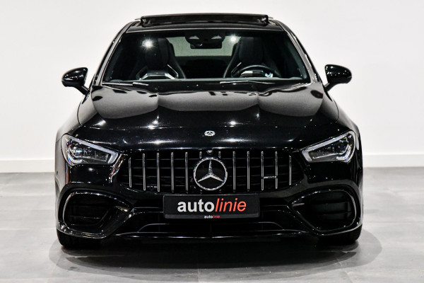 Mercedes-Benz CLA-Klasse AMG 45 S 4MATIC+. Schaal, Perf stuur, Pano, Koeling, Distro+, 360, Burm, Keyless, Btw, Dodeh, Multib!