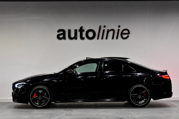 Mercedes-Benz CLA-Klasse AMG 45 S 4MATIC+. Schaal, Perf stuur, Pano, Koeling, Distro+, 360, Burm, Keyless, Btw, Dodeh, Multib!