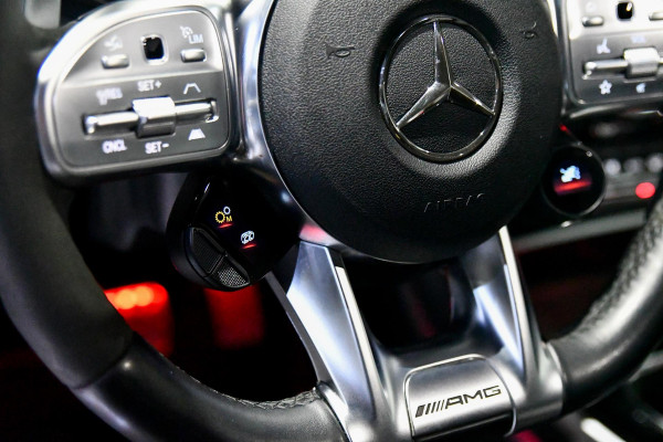 Mercedes-Benz CLA-Klasse AMG 45 S 4MATIC+. Schaal, Perf stuur, Pano, Koeling, Distro+, 360, Burm, Keyless, Btw, Dodeh, Multib!