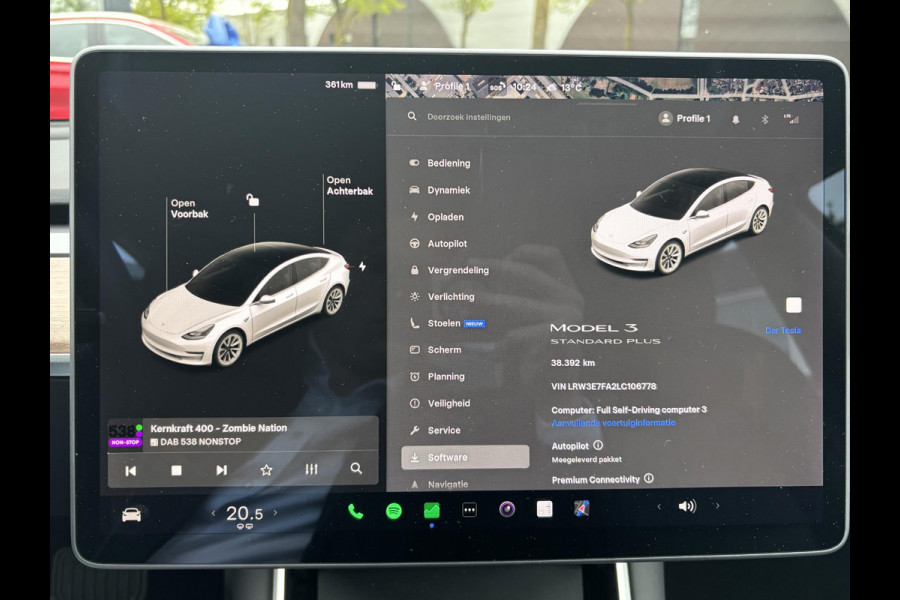 Tesla Model 3 Standard RWD Plus 60 kWh AUTOPILOT | LEDER | RIJKLAAR INCL. 12 MND. BOVAGGARANTIE