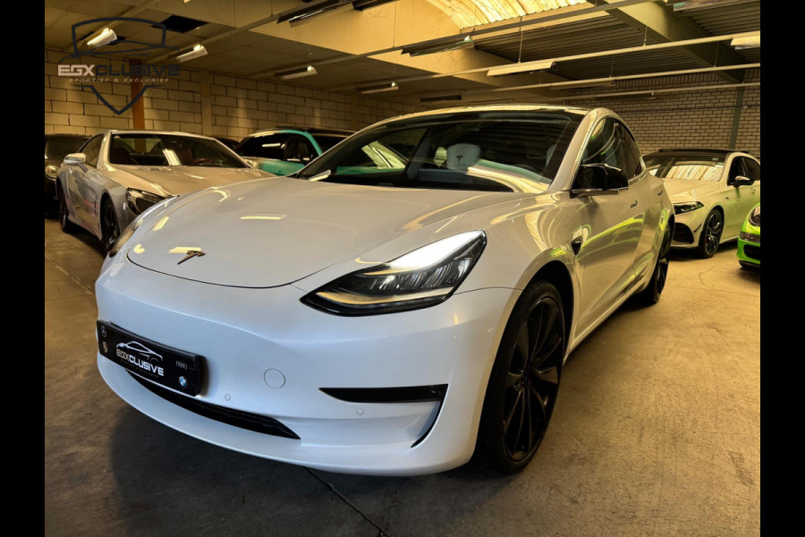 Tesla Model 3 LR AWD Performance Upgrade 451PK|3.9s|FSD|Trekhaak|Full Option|Marge