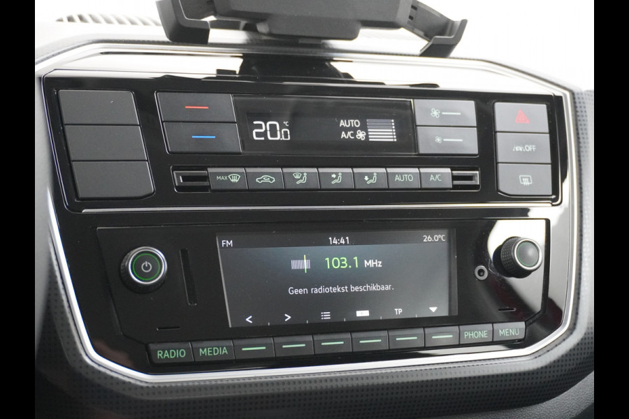 Škoda Citigo e-iV EV 36kWh Climate Control Bluetooth Verkeersborddetectie Led Esp Smartphone integratie Rijstrooksensor Verkeersbord detectie Ambition Grote Accu! Garantie op de accu tot 19-03-2028/160.000km. 1.235kg licht!
