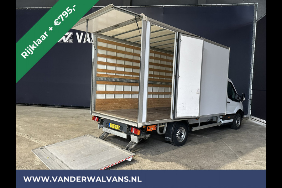 Ford Transit 2.0 TDCI 130pk Bakwagen 233cm hoog Laadklep Zijdeur Euro6 RIJKLAAR Airco | LAT om LAT bijrijdersbank, 895kg laadvermogen,
