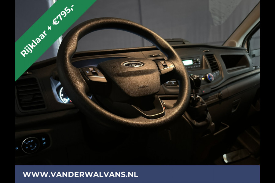 Ford Transit 2.0 TDCI 130pk Bakwagen 233cm hoog Laadklep Zijdeur Euro6 RIJKLAAR Airco | LAT om LAT bijrijdersbank, 895kg laadvermogen,