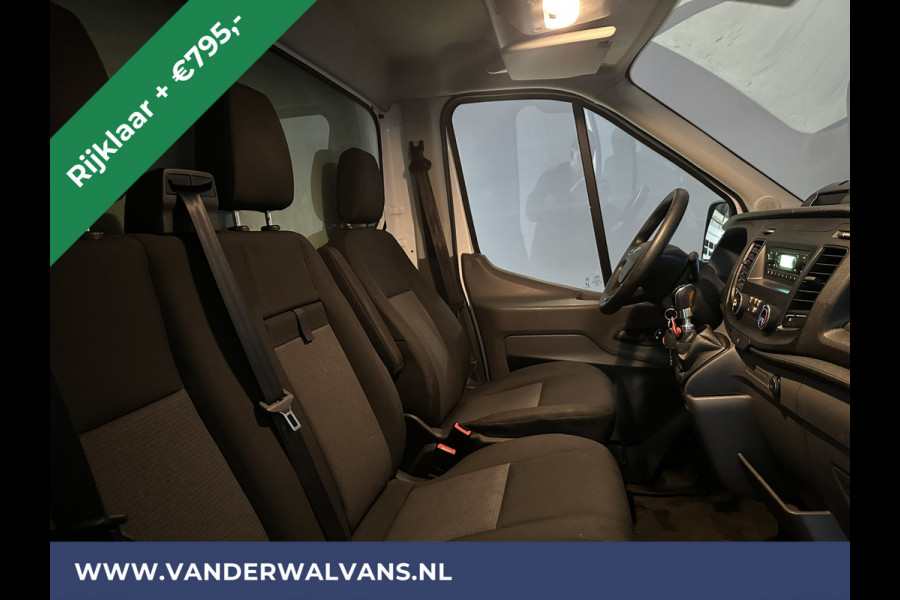 Ford Transit 2.0 TDCI 130pk Bakwagen 233cm hoog Laadklep Zijdeur Euro6 RIJKLAAR Airco | LAT om LAT bijrijdersbank, 895kg laadvermogen,