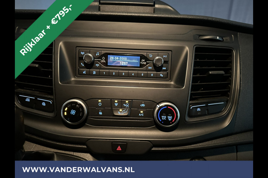 Ford Transit 2.0 TDCI 130pk Bakwagen 233cm hoog Laadklep Zijdeur Euro6 RIJKLAAR Airco | LAT om LAT bijrijdersbank, 895kg laadvermogen,