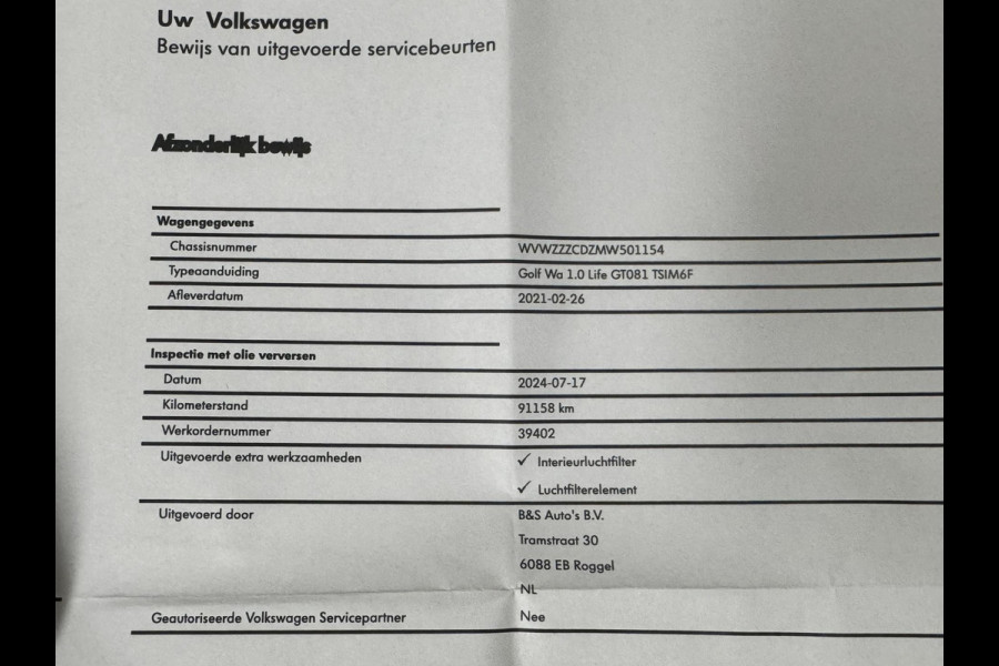 Volkswagen GOLF Variant 1.0 TSI 110pk Navi Clima Full Led Virtual Cockpit Keyless start Carplay