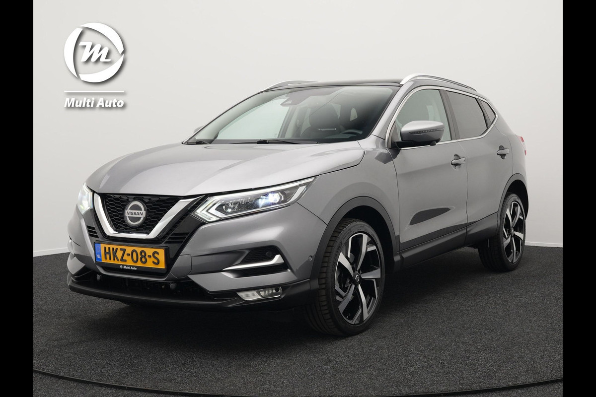 Nissan QASHQAI 1.3 DIG-T Tekna Automaat | Panodak | Adaptive Cruise | Carplay | Navigatie |  360 Camera | Electrische Stoelen | L.M. 19" | Stoelverwarming | DAB |