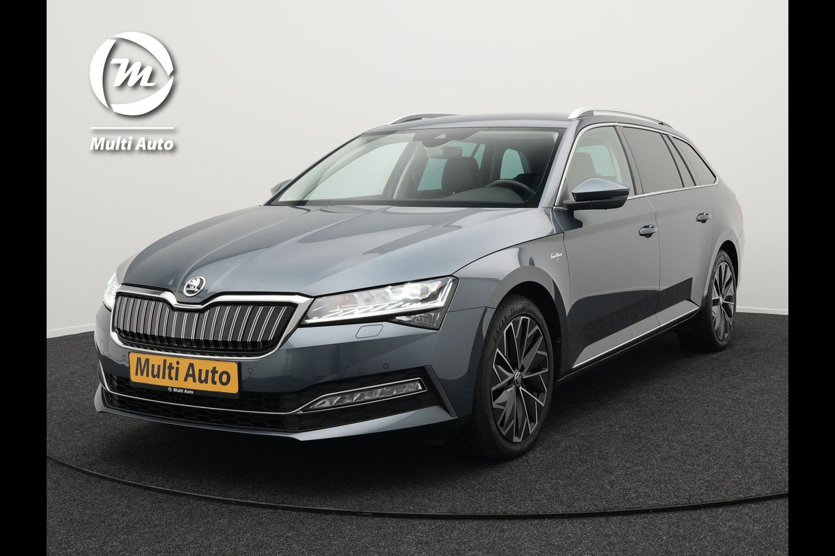 Škoda Superb Combi 1.4 TSI iV Laurin & Klement Plug in Hybrid 218pk PHEV | Lederen Sportstoelen Memory | Adaptive Cruise | Sfeerverlichting | 360 Camera | Apple Carplay | Crystal LED | Virtual | Canton Audio | DAB | Škoda Superb Combi 1.4 TSI iV Laurin & Klement Plug in Hybrid 218pk PHEV | Lederen Sportstoelen Memory | Adaptive Cruise | Sfeerverlichting | 360 Camera | Apple Carplay | Crystal LED | Virtual | Canton Audio | DAB |