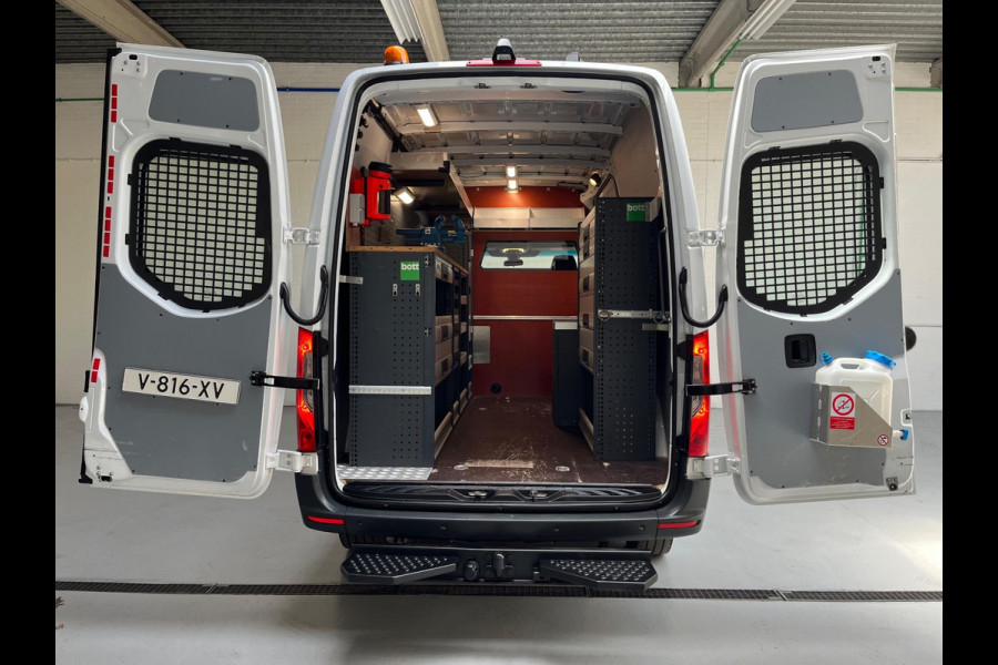 Mercedes-Benz Sprinter Automaat Servicewagen 314 2.2 CDI 140PK L2H2 euro6 BOTT Inrichting Victron V230 Standkachel Trekhaak 2800KG