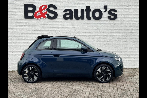 Fiat 500E CABRIO 42 kWh Ocean Green metallic Cruise control Climate control Apple / Android DAB Radio Navigatie