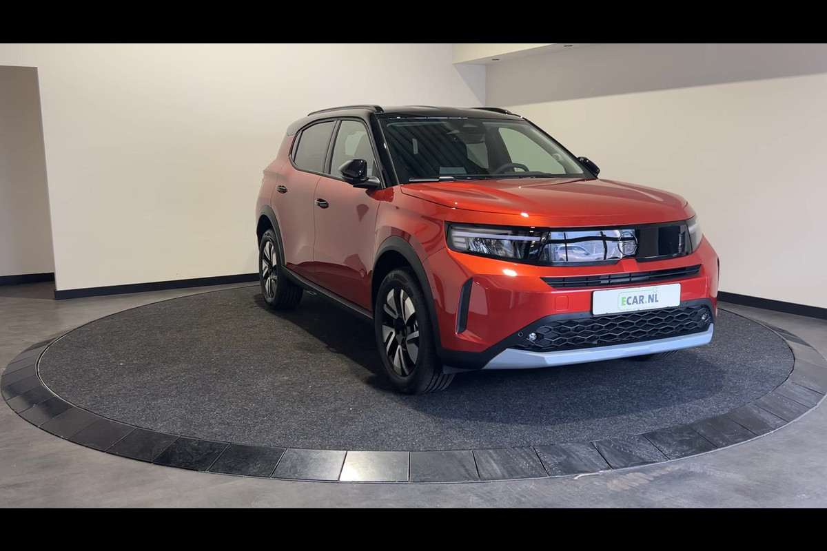 Opel Frontera Electric GS 44 kWh | 11 kW lader | Comfort pakket | Verwarmde stoelen & voorruit | Verwarmd stuurwiel Opel Frontera Electric GS 44 kWh | 11 kW lader | Comfort pakket | Verwarmde stoelen & voorruit | Verwarmd stuurwiel