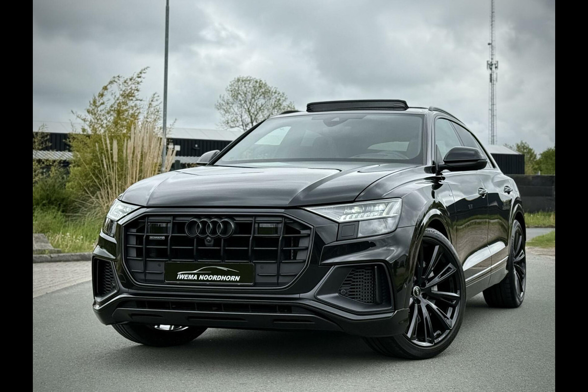 Audi Q8 55 TFSI e quattro S-Line Panoramadak|B&O|Keyless|Head-Up|Camera 360°|Matrix Audi Q8 55 TFSI e quattro S-Line Panoramadak|B&O|Keyless|Head-Up|Camera 360°|Matrix