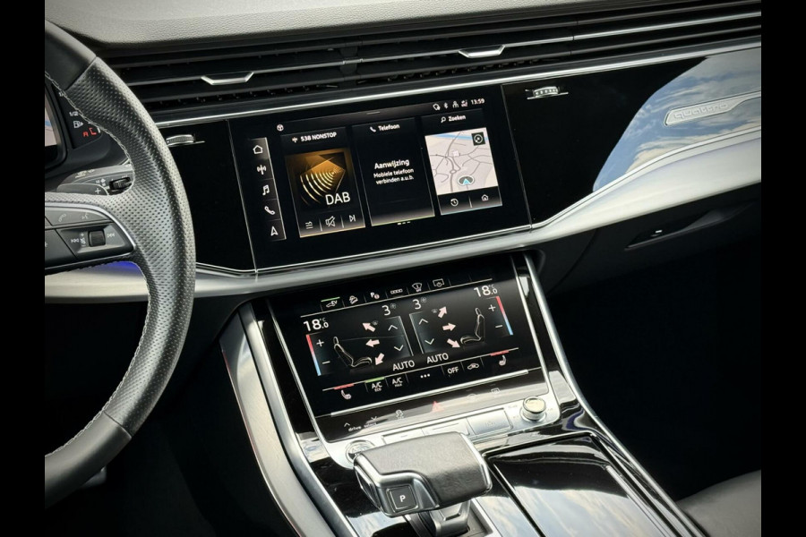 Audi Q8 55 TFSI e quattro S-Line Panoramadak|B&O|Keyless|Head-Up|Camera 360°|Matrix