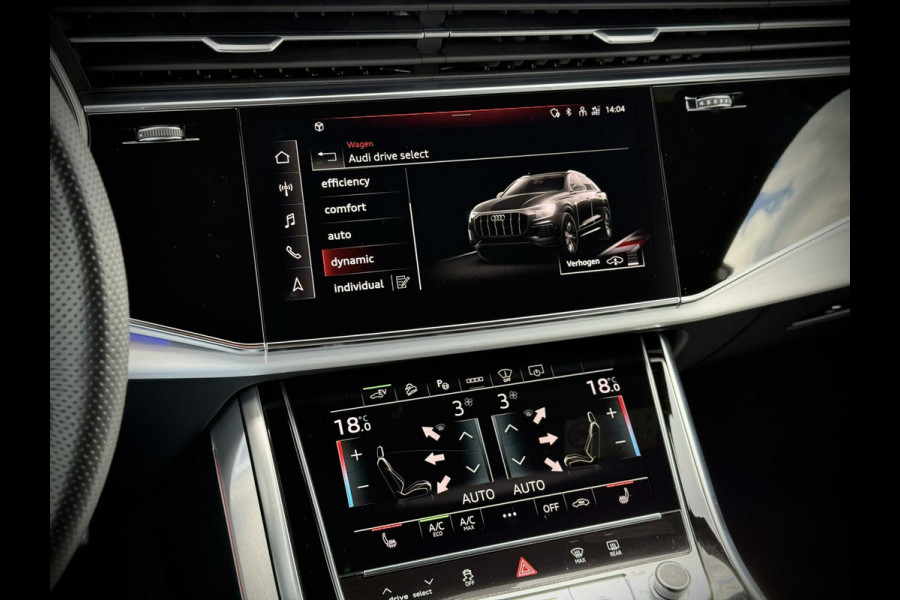 Audi Q8 55 TFSI e quattro S-Line Panoramadak|B&O|Keyless|Head-Up|Camera 360°|Matrix