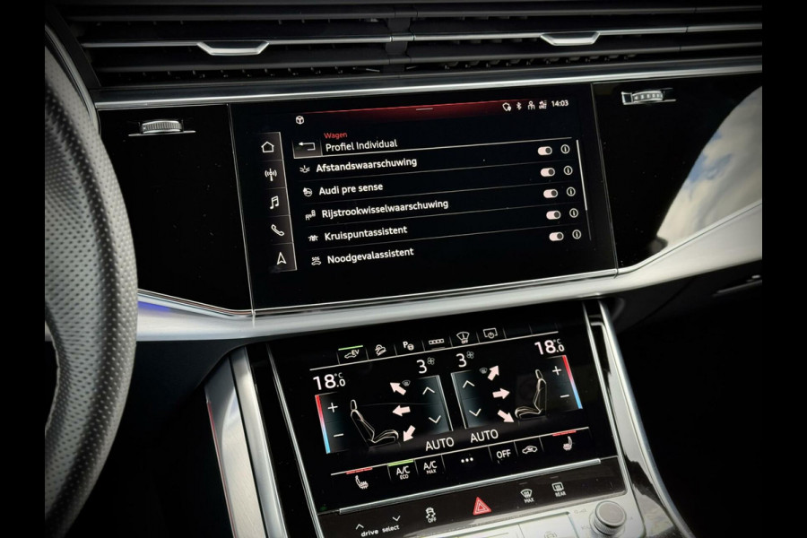 Audi Q8 55 TFSI e quattro S-Line Panoramadak|B&O|Keyless|Head-Up|Camera 360°|Matrix