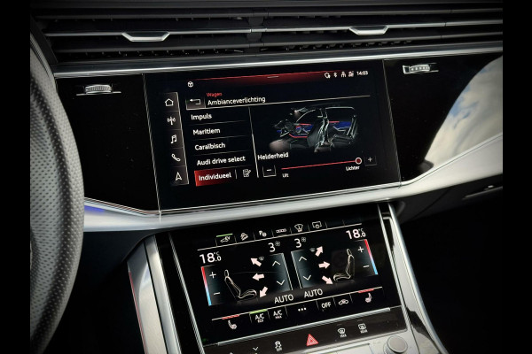 Audi Q8 55 TFSI e quattro S-Line Panoramadak|B&O|Keyless|Head-Up|Camera 360°|Matrix