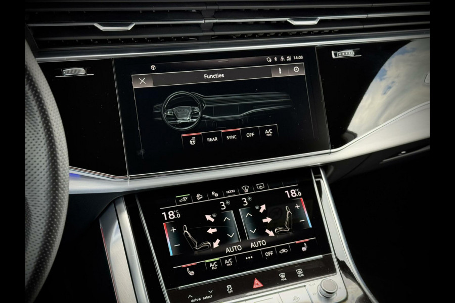 Audi Q8 55 TFSI e quattro S-Line Panoramadak|B&O|Keyless|Head-Up|Camera 360°|Matrix