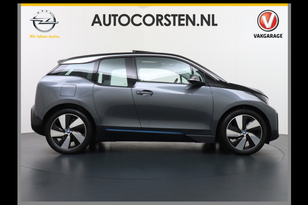 BMW i3 AUT.170pk Panodak Warmtepomp Keyless Navi-Pro MultiMedia WiFi-vb. Led 19"StoelverwarmdRegensensor DAB Cruise Control 94Ah 33kWh  Comfort Pack Advance € 46.000 nieuw! Nieuwe model (2018)