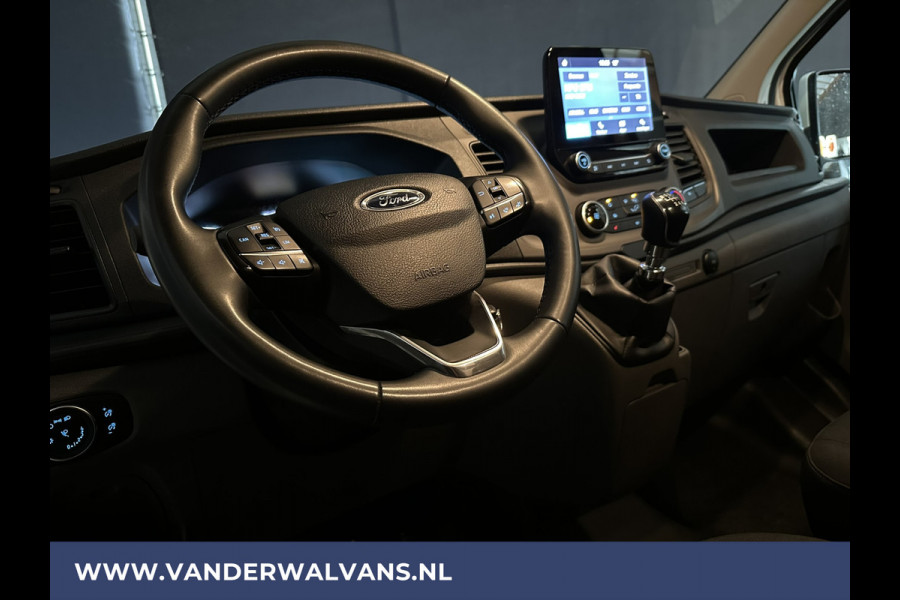 Ford Transit Custom 2.0 TDCI 130 pk L2H1 Euro6 Airco | Android Auto | Cruisecontrol | Parkeersensoren Verwarmde voorruit, Stoelverwarming, 2800kg trekvermogen, Bijrijdersbank