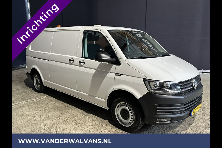 Volkswagen Transporter 2.0 TDI 150pk L2H1 Inrichting Euro6 Airco | Omvormer | Camera | Cruisecontrol | 2500kg Trekhaak Parkeersensoren