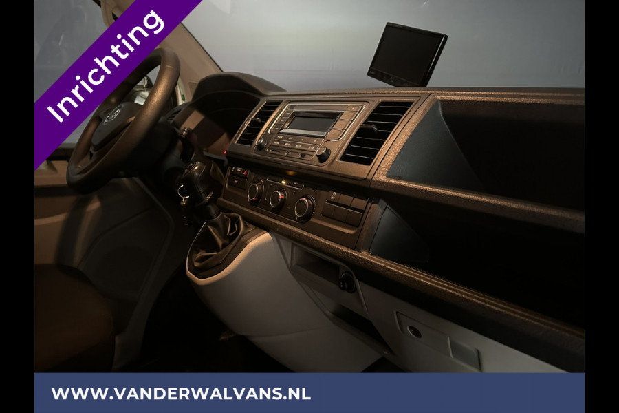 Volkswagen Transporter 2.0 TDI 150pk L2H1 Inrichting Euro6 Airco | Omvormer | Camera | Cruisecontrol | 2500kg Trekhaak Parkeersensoren