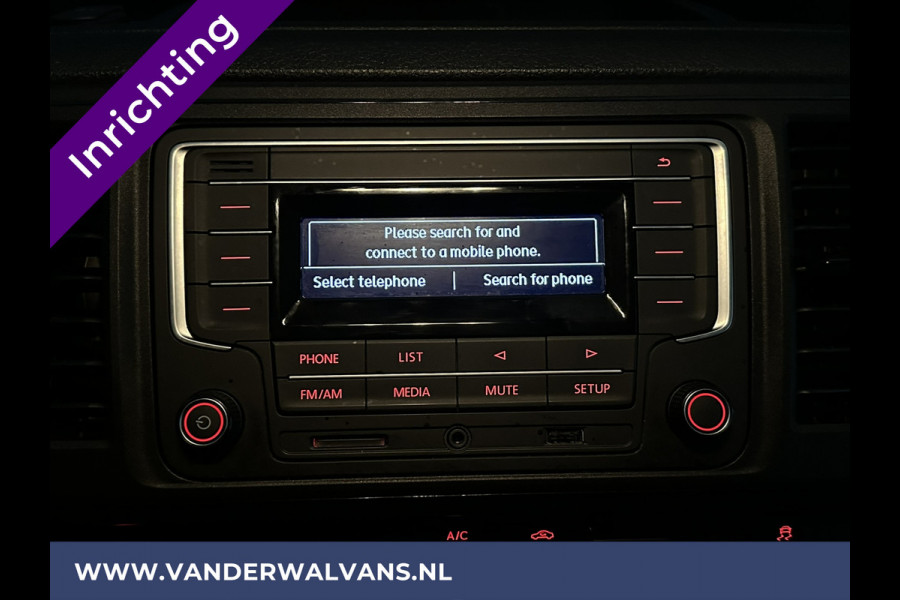 Volkswagen Transporter 2.0 TDI 150pk L2H1 Inrichting Euro6 Airco | Omvormer | Camera | Cruisecontrol | 2500kg Trekhaak Parkeersensoren