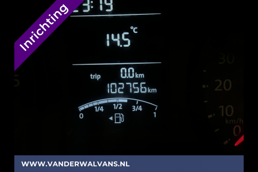 Volkswagen Transporter 2.0 TDI 150pk L2H1 Inrichting Euro6 Airco | Omvormer | Camera | Cruisecontrol | 2500kg Trekhaak Parkeersensoren