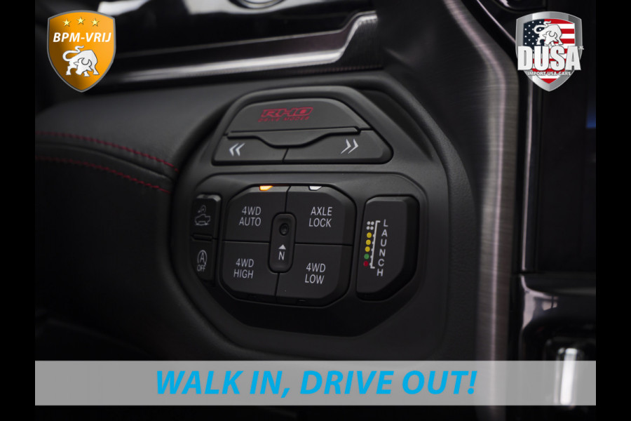 Dodge Ram | RHO | 3.0L Twin-Turbo I6 | 4x4 | Crew Cab TWIN-TURBO HIGH OUTPUT | Panoramadak | 14,4-inch Touchscreen | Passenger Display | Getoonde accessoires zijn verkrijgbaar tegen meerprijs