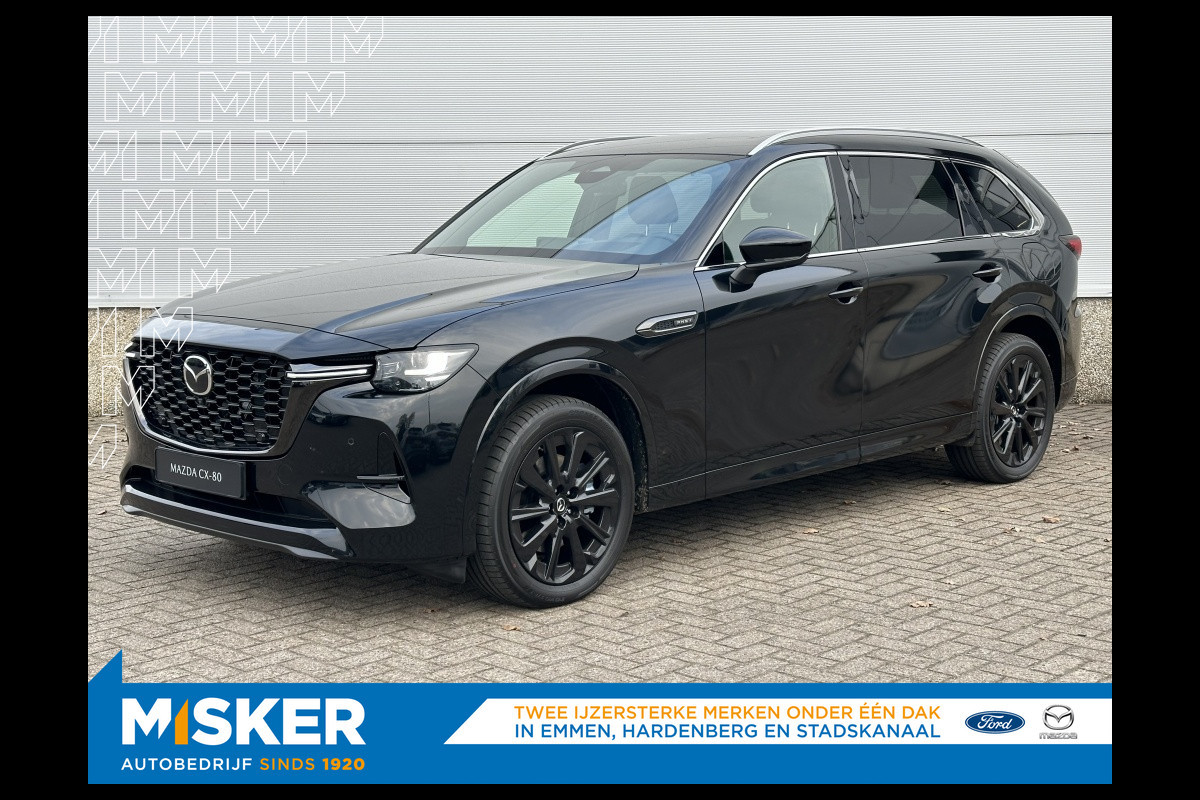 Mazda CX-80 2.5 PHEV Homura Plus, instapvoordeel Mazda CX-80 2.5 PHEV Homura Plus, instapvoordeel