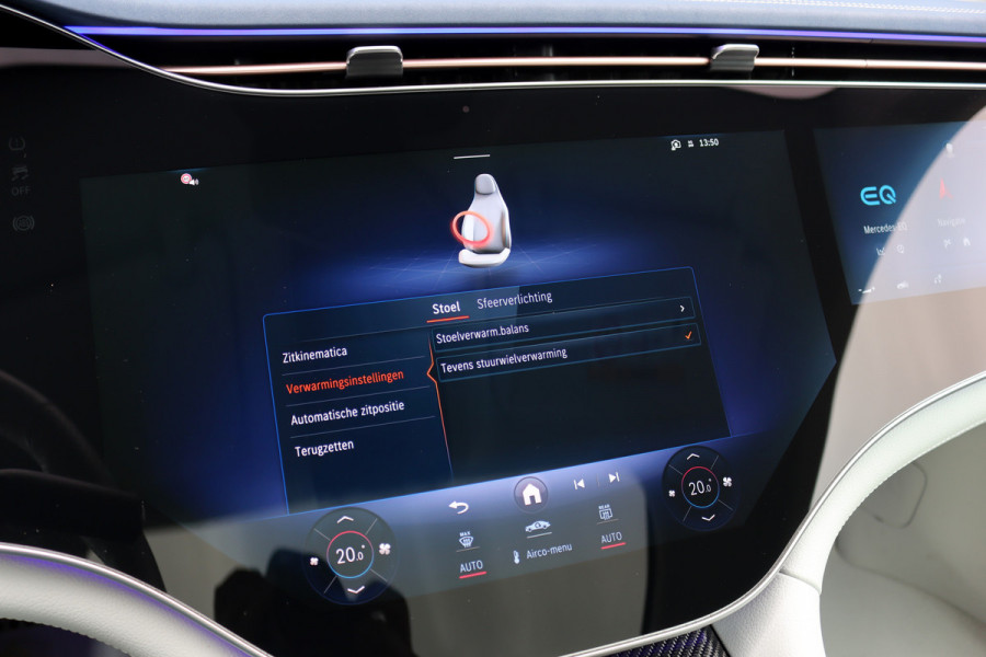 Mercedes-Benz EQE 300 AMG Line 89 kWh | Hyperscreen | Airmatic | Distronic+ | Memory | Burmester | Panoramadak | Digital Light | Surround Camera | Keyless Go | Augmented Reality | Warmtepomp |