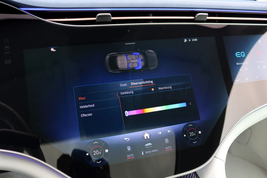 Mercedes-Benz EQE 300 AMG Line 89 kWh | Hyperscreen | Airmatic | Distronic+ | Memory | Burmester | Panoramadak | Digital Light | Surround Camera | Keyless Go | Augmented Reality | Warmtepomp |